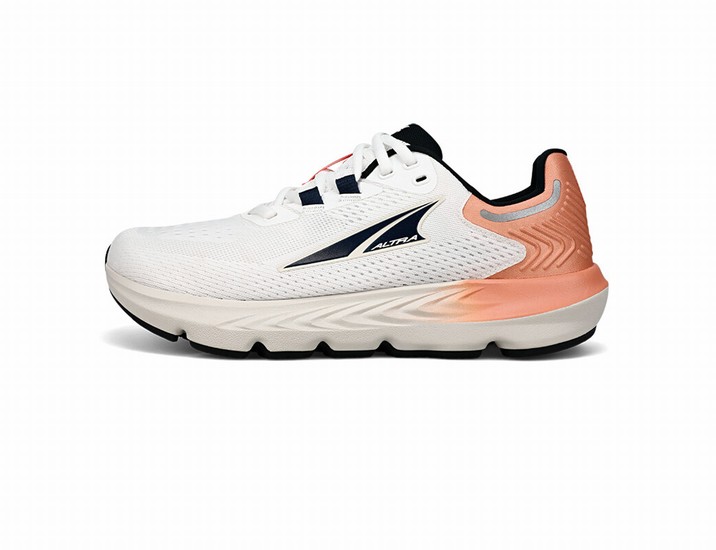 Altra Provision 7 Stabila Löparskor Dam Vita Svarta Orange | BFH-825641