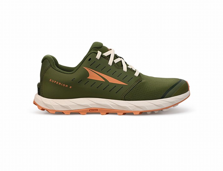 Altra Superior 5 Trail löparskor Dam Olivgröna Bruna | DHV-641720