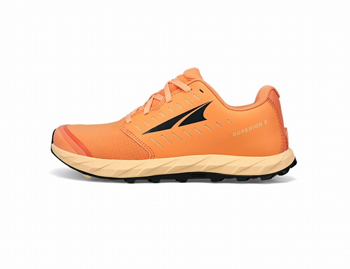 Altra Superior 5 Trail löparskor Dam Orange Svarta | LKU-620548