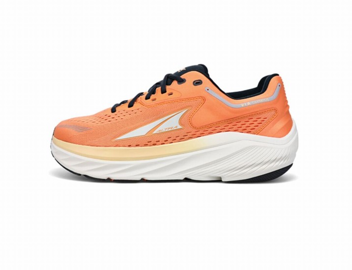 Altra Via Olympus Stabila Löparskor Herr Orange Vita Svarta | OAC-210589