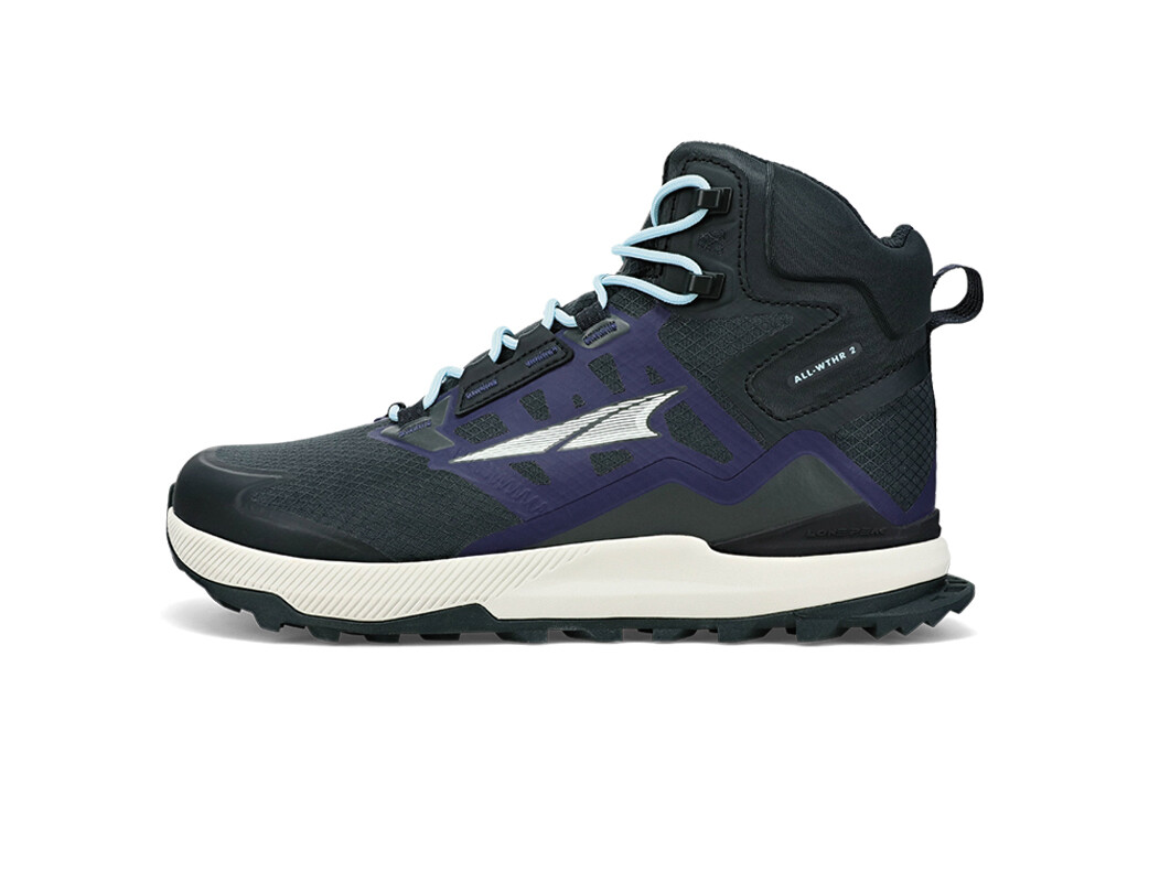 Altra Lone Peak Mid All-Wthr 2 Trail löparskor Dam Svarta Marinblå | LCS-795034