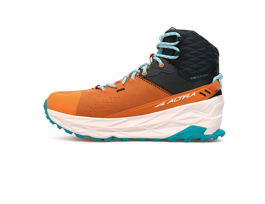 Altra Olympus 5 Mid GTX Vandringsskor Dam Orange Svarta Vita Blå | WBS-834015