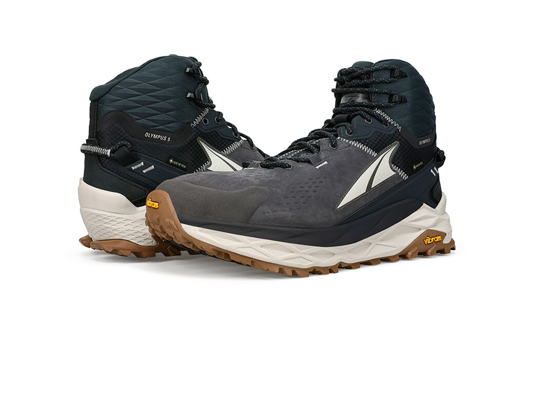 Altra Olympus 5 Mid GTX Vandringsskor Herr Svarta Grå | ZSA-451706