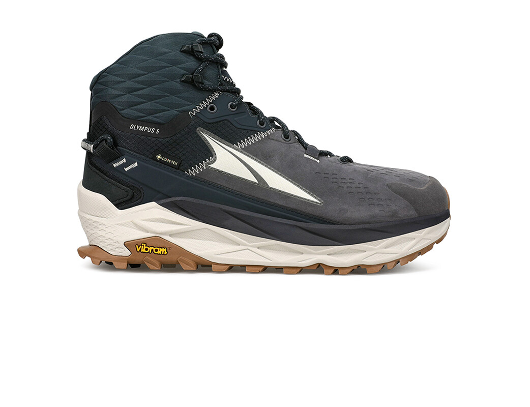 Altra Olympus 5 Mid GTX Vandringsskor Herr Svarta Grå | ZSA-451706