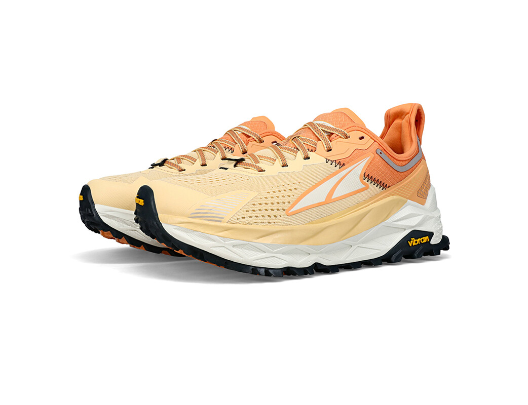 Altra Olympus 5 Trail löparskor Dam Orange Vita | OSM-820913