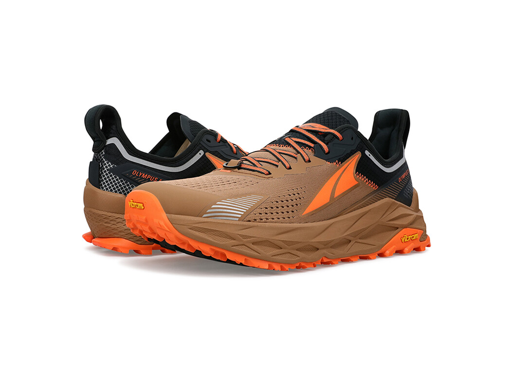 Altra Olympus 5 Trail löparskor Herr Bruna Svarta | YHV-691587