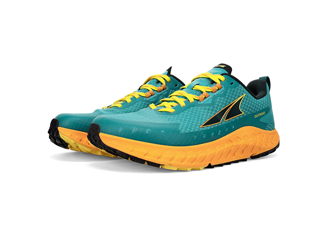 Altra Outroad Trail löparskor Dam Turkos Gula | GSE-784096