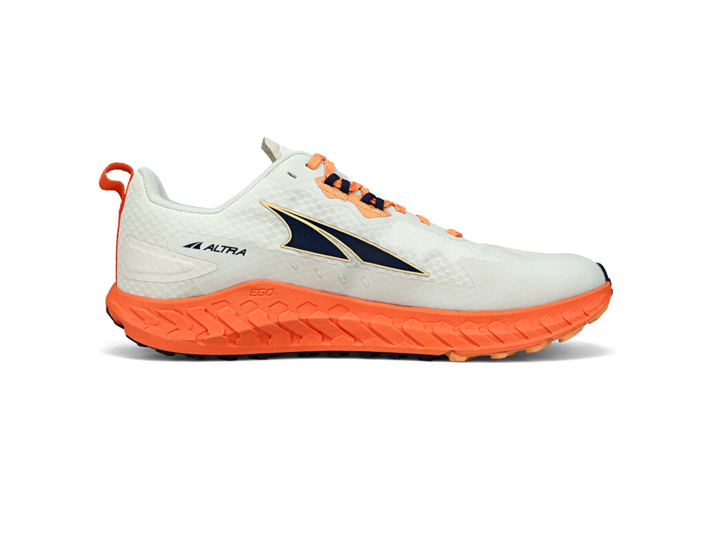 Altra Outroad Trail löparskor Herr Vita Orange Svarta | ESZ-463790