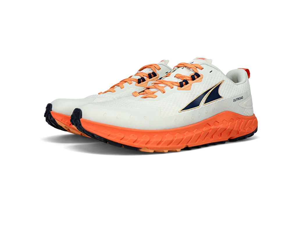 Altra Outroad Trail löparskor Herr Vita Orange Svarta | ESZ-463790