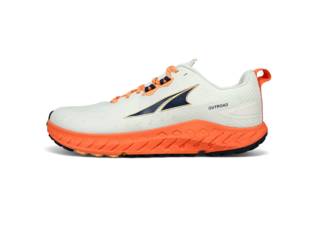 Altra Outroad Trail löparskor Herr Vita Orange Svarta | ESZ-463790