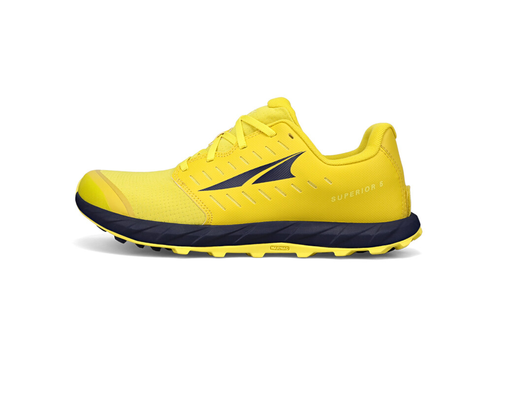 Altra Superior 5 Trail löparskor Herr Gula Svarta | EXQ-405396